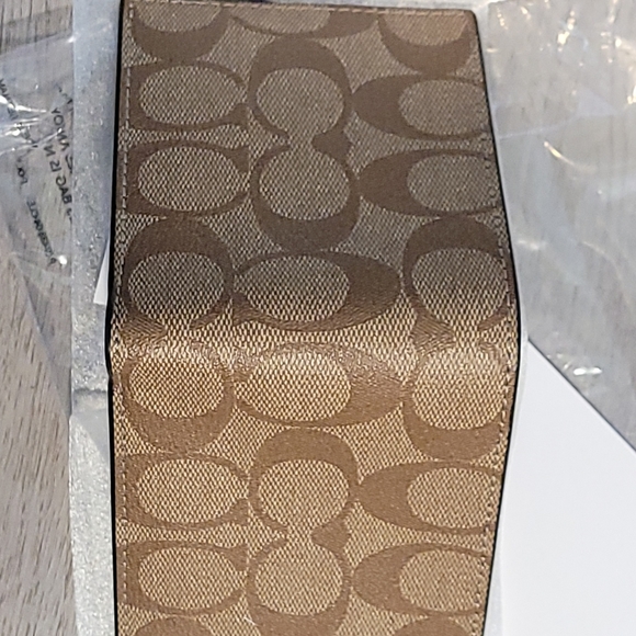 New with tags men's coach monogram signature c bifold wallet brown - Picture 2 of 7